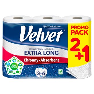 Velvet Najdłuższy Ręcznik papierowy 2 rolki