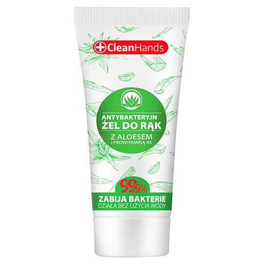 CleanHands Odświeżający żel do rąk z aloesem i prowitaminą B5 30 ml