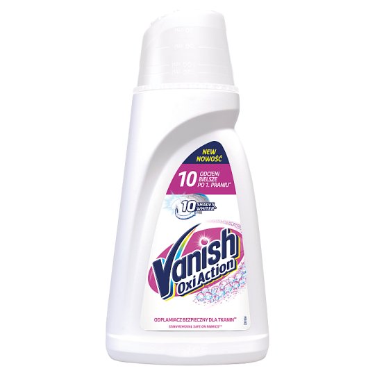 Vanish Oxi Action Odplamiacz do białych tkanin w płynie 1 l