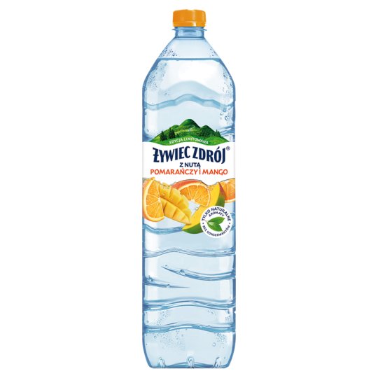 Żywiec Zdrój Napój niegazowany z nutą pomarańczy i mango 1,5 l