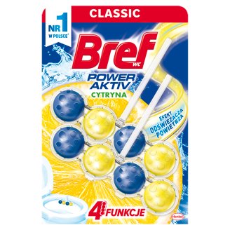Bref WC Power Aktiv Lemon Zawieszka do muszli WC 2 x 50 g