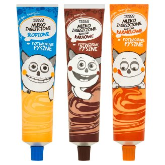 Tesco Mleko zagęszczone słodzone karmelowe 150 g