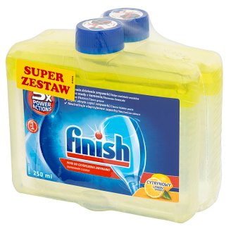 Finish 5x Power Actions Lemon Czyścik do zmywarki 2 x 250 ml