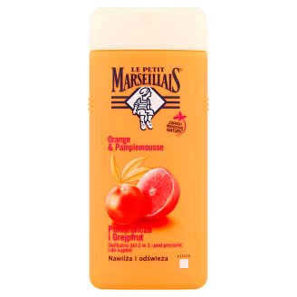 Le Petit Marseillais Delikatny żel 2 w 1 pod prysznic i do kąpieli pomarańcza i grejpfrut 650 ml