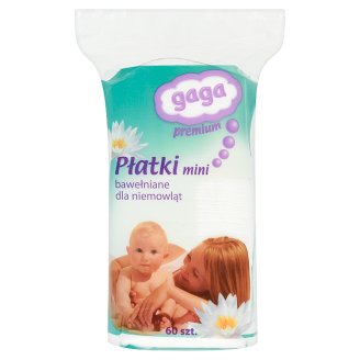 Gaga Premium Płatki bawełniane mini dla niemowląt 60 sztuk