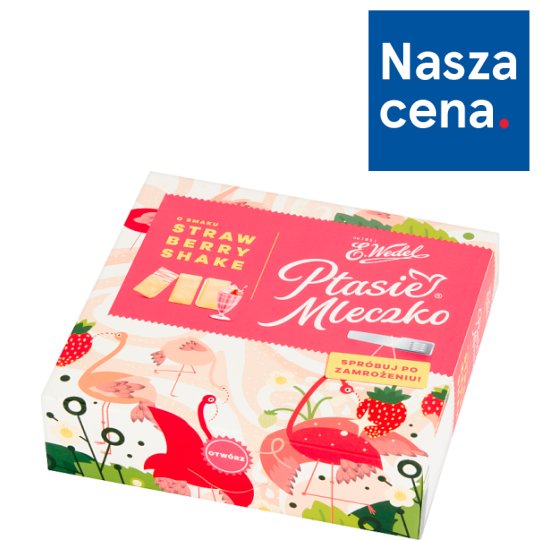 E. Wedel Ptasie Mleczko o smaku Strawberry Shake 380 g