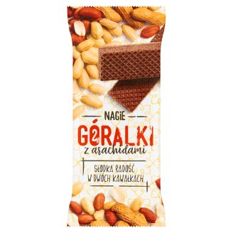 Góralki z arachidami Ciemny wafelek z kremowym nadzieniem z orzeszkami arachidowymi 42 g