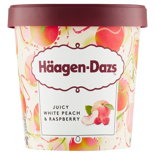 Häagen-Dazs Juicy White Peach & Raspberry Lody 460 ml