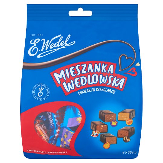 E. Wedel Mieszanka Wedlowska Cukierki w czekoladzie deserowej 356 g