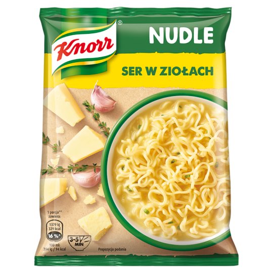 Knorr Nudle Ser w ziołach Zupa-danie 61 g