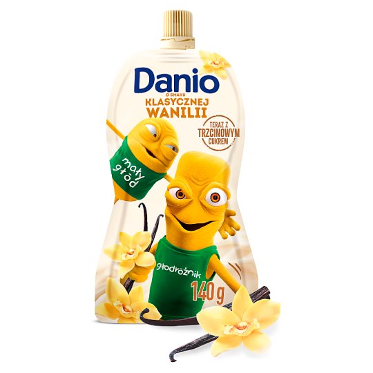 Danone Danio Serek homogenizowany o smaku waniliowym 140 g