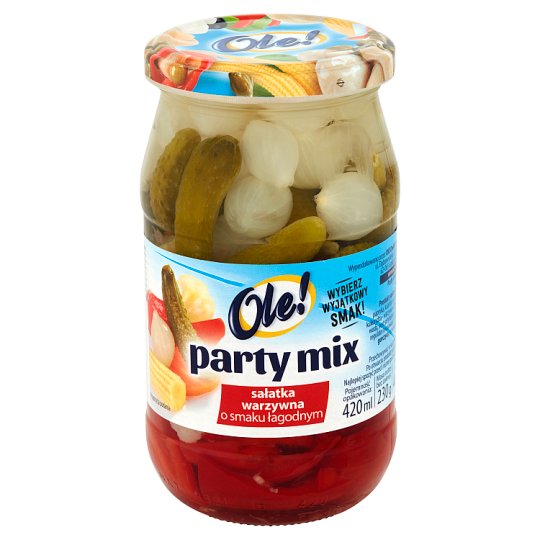 Ole! Party Mix sałatka warzywna o smaku łagodnym 400 g