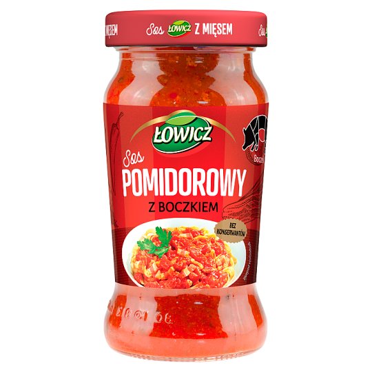 Łowicz Sos pomidorowy z boczkiem 350 g