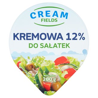 Cream Fields Kremowa do sałatek Ukwaszona emulsja tłuszczowa 12% 200 g