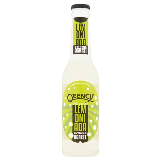 Qeency Napój gazowany lemoniada cytryna agrest 275 ml