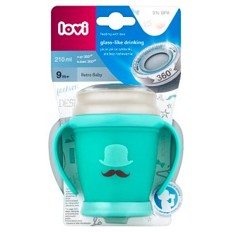 Lovi Kubek 360° Retro Baby mini 9 m+ 210 ml