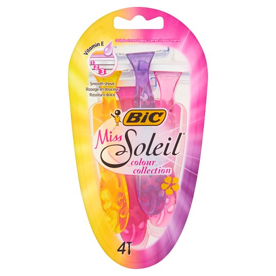Bic Miss Soleil Colour Collection Maszynka do golenia 4 sztuki