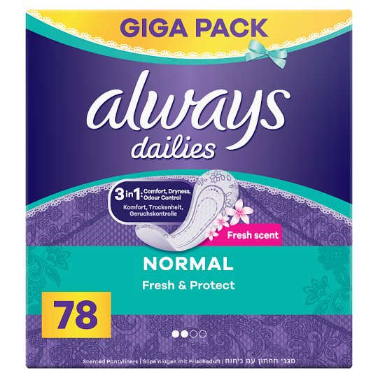 Always Dailies Fresh & Protect Normal Fresh Wkładki Higieniczne x 78