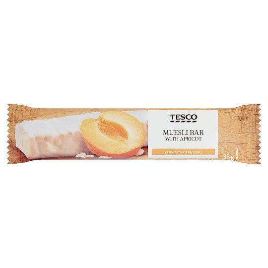 Tesco Baton musli w polewie jogurtowej z morelą 35 g