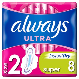 Always Ultra Super Plus Podpaski higieniczne ze skrzydełkami 8 sztuk
