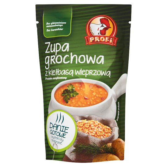 Profi Zupa grochowa z kiełbasą wieprzową 450 g