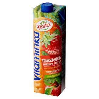 Hortex Vitaminka Truskawka marchewka jabłko Sok 1 l