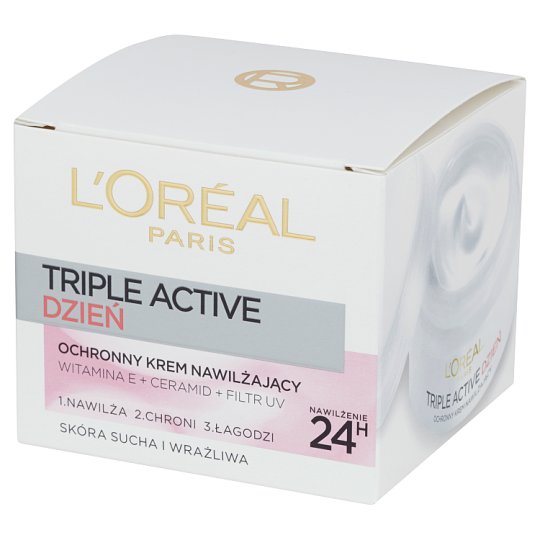 L'Oreal Paris Triple Active Ochronny krem nawilżający na dzień 50 ml