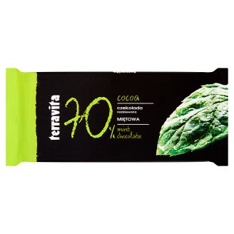 Terravita Czekolada nadziewana miętowa 100 g