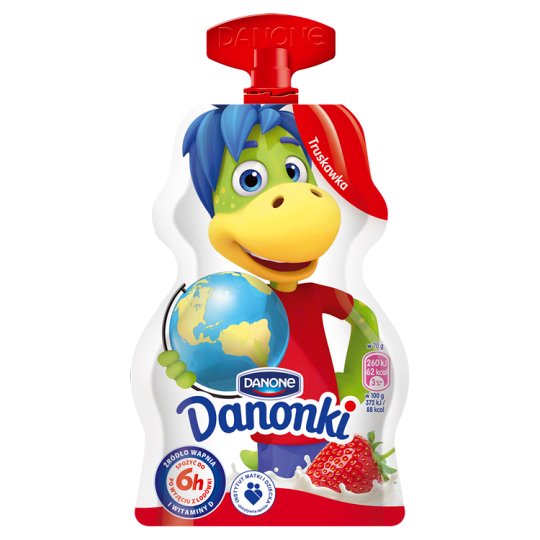 Danone Danonki Jogurt truskawka 70 g