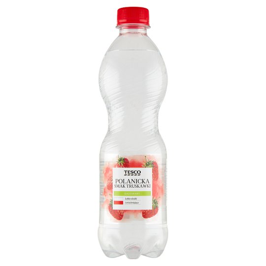 Tesco Polanicka Strawberry Flavour Sparkling Drink 500 ml