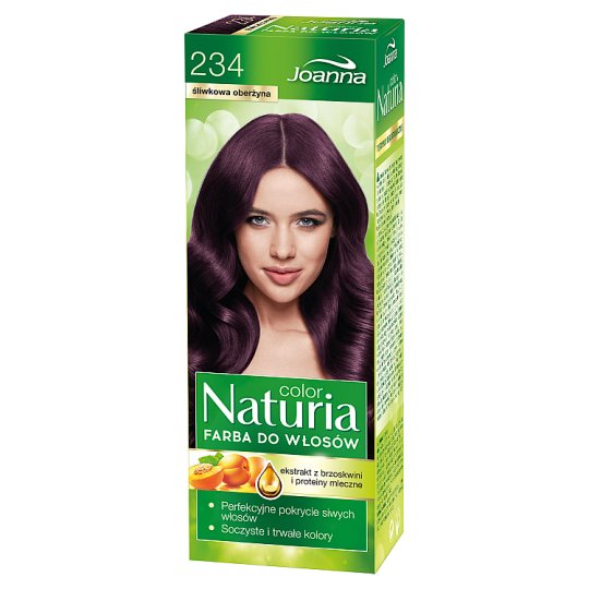 Joanna Naturia color Farba do włosów śliwkowa oberżyna 234
