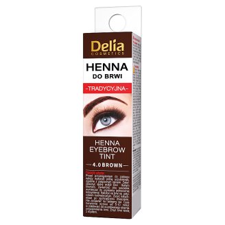 Delia Cosmetics Henna do brwi tradycyjna 4.0 brown