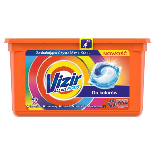 Vizir Allin1 Color Kapsułki do prania, 36 prań