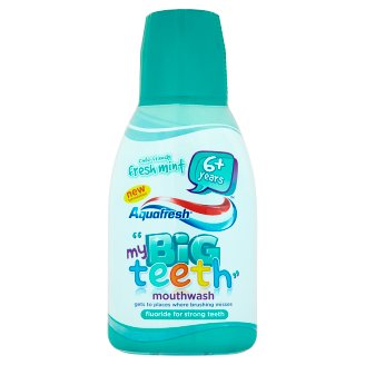 Aquafresh my Big Teeth Fresh Mint Płyn do płukania jamy ustnej dla dzieci 300 ml