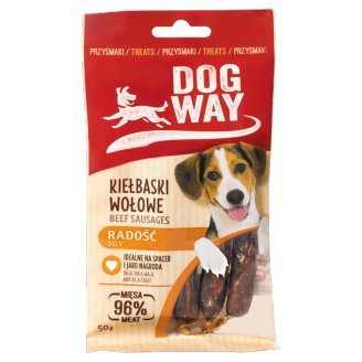 Dogway Radość Przysmak dla psa kiełbaski wołowe 50 g