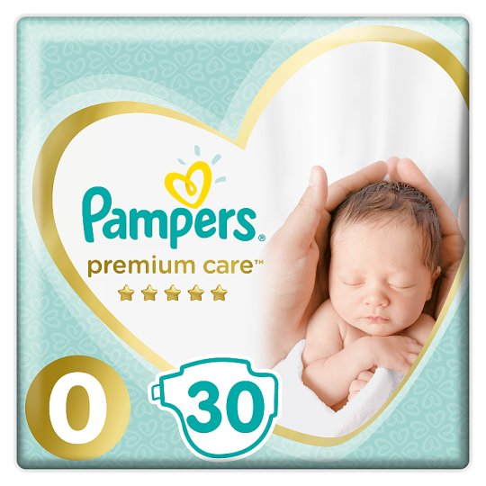Pampers Premium Care, Rozmiar 0, 30 pieluszki, <3kg
