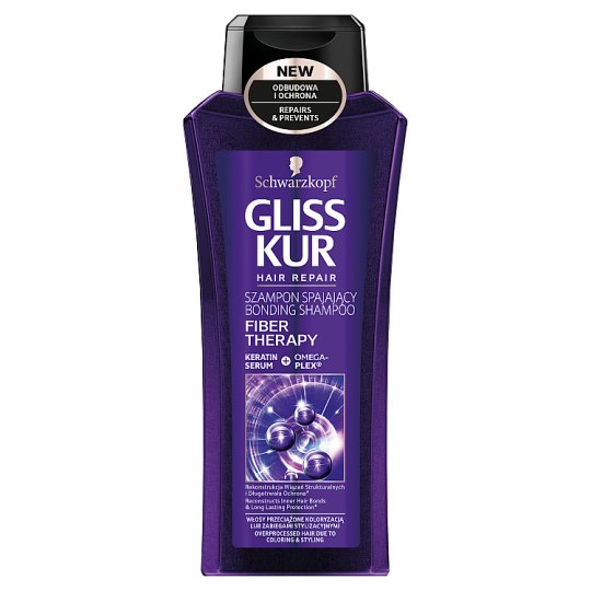 Gliss Kur Fiber Therapy Szampon spajający 400 ml