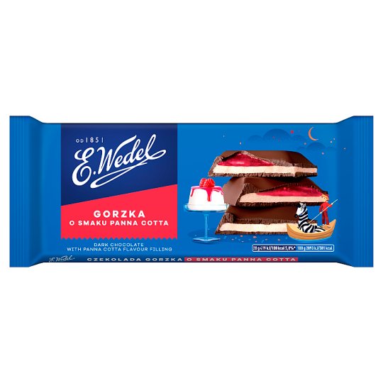 E. Wedel Czekolada gorzka o smaku deseru panna cotta 100 g