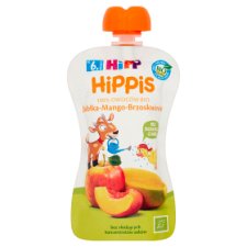 HiPP BIO HiPPiS Jabłka-Mango-Brzoskwinie Mus owocowy po 6. miesiącu 100 g