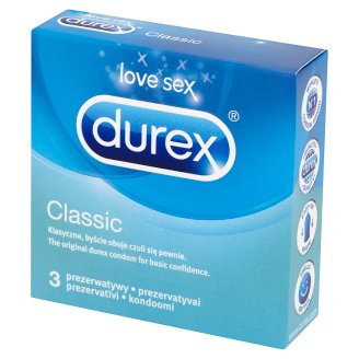 Durex Classic Prezerwatywy 3 sztuki