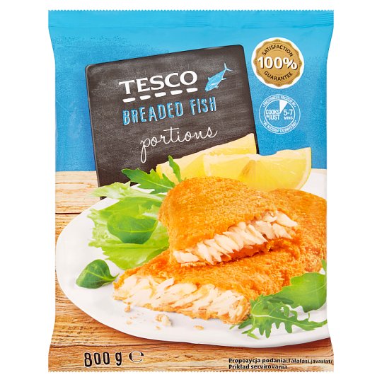 Tesco Breaded Fish Portions 800 g