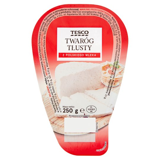 Tesco Twaróg tłusty 250 g