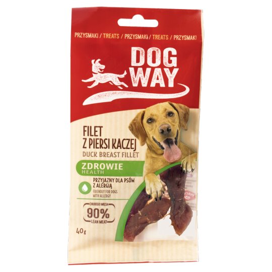 Dogway Zdrowie Przysmak dla psa filet z piersi kaczej 40 g