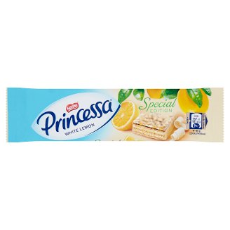 Princessa Wafel z kremem cytrynowym w białej czekoladzie 33 g