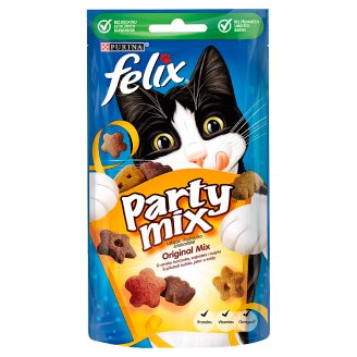 Felix Party Mix Original Mix Uzupełniająca karma o smaku kurczaka wątróbki i indyka 60 g