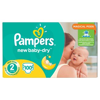 Pampers New Baby-Dry Pieluszki 2 (Mini), 100 sztuk