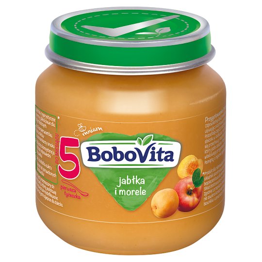 BoboVita Jabłka i morele po 5 miesiącu 125 g