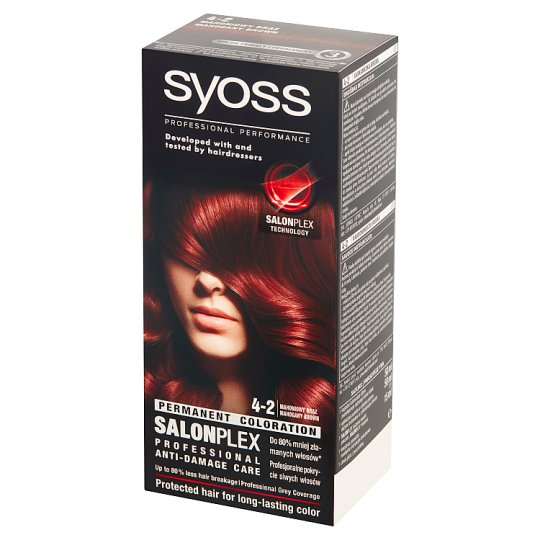 Syoss SalonPlex Farba do włosów mahoniowy brąz 4-2