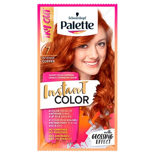 Palette Instant Color Szampon koloryzujący Intensywna miedź 7 25 ml