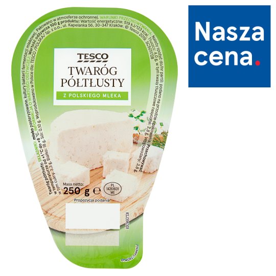 Tesco Twaróg półtłusty 250 g